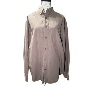 Wolverine Men's Casual Tan Button-Down Shirt